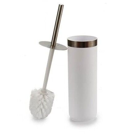 Scopino per il Bagno Berilo BP15-005R-2 Bianco Argentato Plastica 9,5 x 38,5 x 9,5 cm (6 Unità)