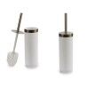 Scopino per il Bagno Berilo BP15-005R-2 Bianco Argentato Plastica 9,5 x 38,5 x 9,5 cm (6 Unità)