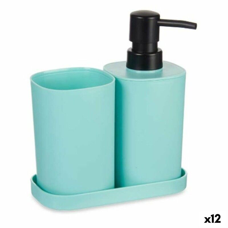 Set da Bagno Berilo B8108-S3-MINT Nero Verde polipropilene (12 Unità) Set da Bagno Berilo B8108-S3-MINT Nero Verde polipropilene (12 Unità)