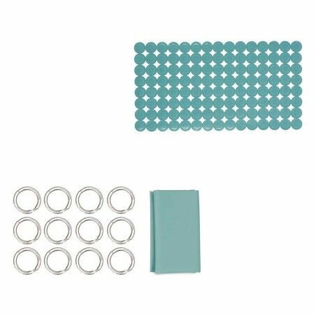 Set da Bagno Berilo CN-B6032A-GREEN Verde PVC Polietilene EVA (12 Unità)