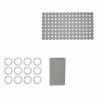 Set da Bagno Berilo CN-B6032A-GREY Grigio PVC Polietilene EVA (12 Unità)