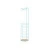 Portarotolo di Carta Igienica Berilo W7276PB - 387 Menta 16,5 x 63,5 x 16,5 cm (4 Unità)