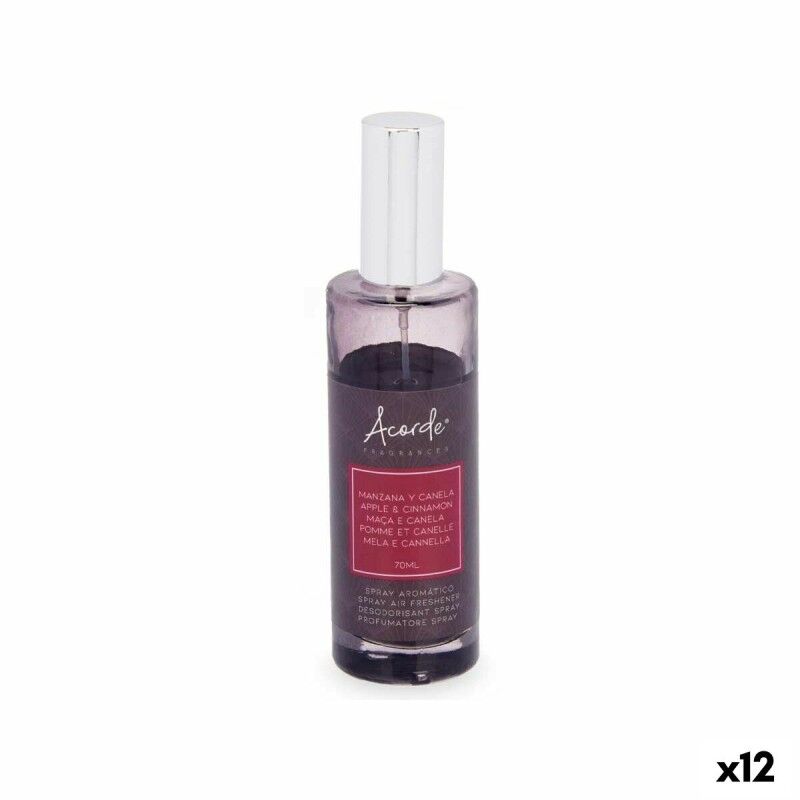 Diffusore Spray Per Ambienti Acorde A-519 Mela Cannella 70 ml (12 Unità) Diffusore Spray Per Ambienti Acorde A-519 Mela Cannella 70 ml (12 Unità)