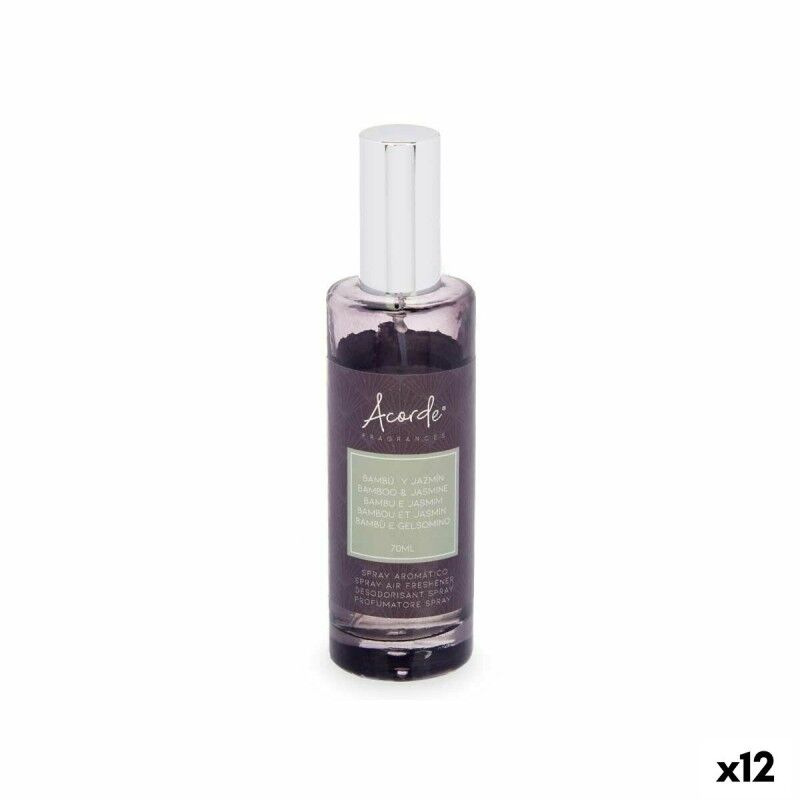 Diffusore Spray Per Ambienti Acorde C-519 Bambù Gelsomino 70 ml (12 Unità)