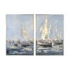 Quadro Home ESPRIT Velieri Mediterraneo 83 x 4,5 x 123 cm (2 Unità)