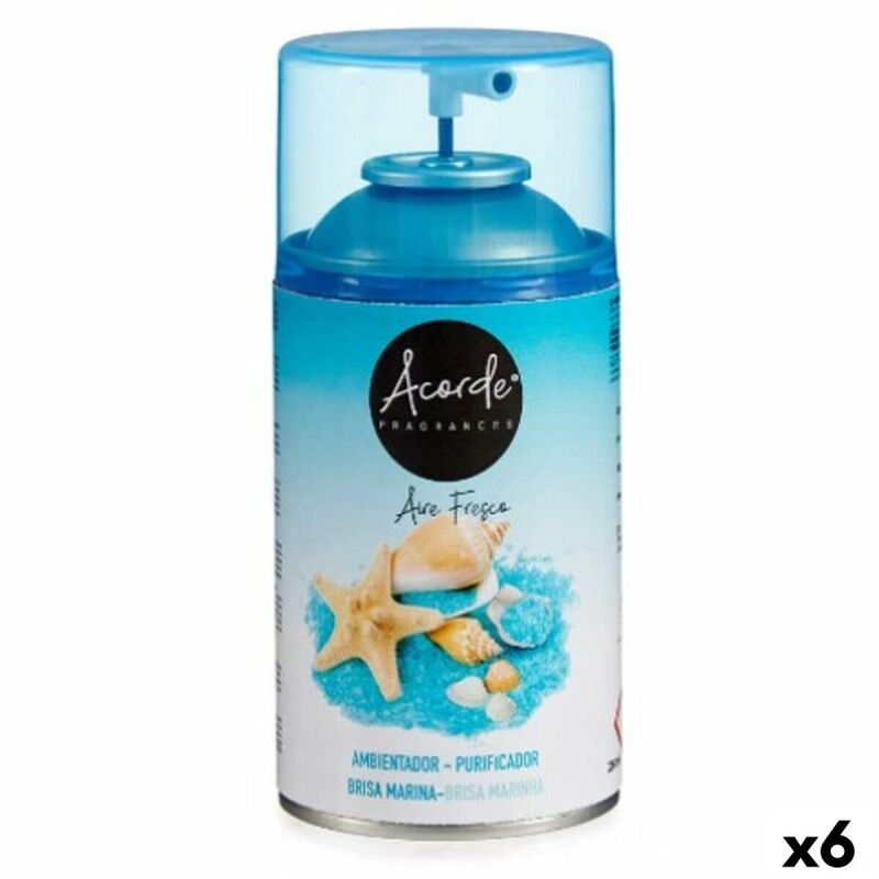 Ricambi Per Diffusore Per Ambienti Acorde 55322 Brezza marina 250 ml (6 Unità) Ricambi Per Diffusore Per Ambienti Acorde 55322 Brezza marina 250 ml (6 Unità)