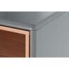 Cassettiera Home ESPRIT Azzurro Grigio polipropilene Legno MDF 80 x 40 x 117 cm