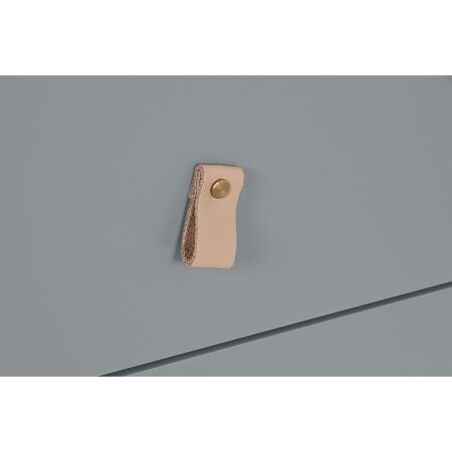 Cassettiera Home ESPRIT Azzurro Grigio polipropilene Legno MDF 80 x 40 x 117 cm