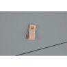 Cassettiera Home ESPRIT Azzurro Grigio polipropilene Legno MDF 80 x 40 x 117 cm