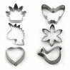 Set di Stampi da Pasticceria Forme Acciaio inossidabile Argentato 3 Pezzi (36 Unità) (3 pcs)