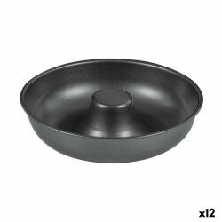 Stampo da Forno Quttin Ciambelle Acciaio al carbonio Nero Ø 21 cm 21 x 5 cm (12 Unità)