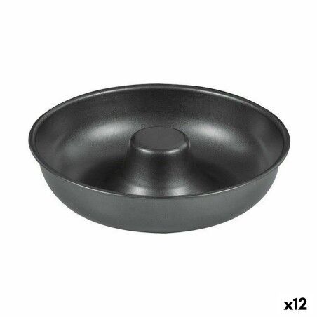 Stampo da Forno Quttin Ciambelle Acciaio al carbonio Nero Ø 21 cm 21 x 5 cm (12 Unità)