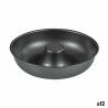 Stampo da Forno Quttin Ciambelle Acciaio al carbonio Nero Ø 21 cm 21 x 5 cm (12 Unità)
