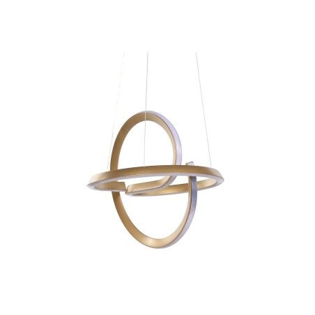 Lampadario Home ESPRIT Bianco Dorato Silicone Alluminio 55 W 40 x 40 x 42 cm