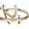 Lampadario Home ESPRIT Bianco Dorato Silicone Alluminio 55 W 40 x 40 x 42 cm