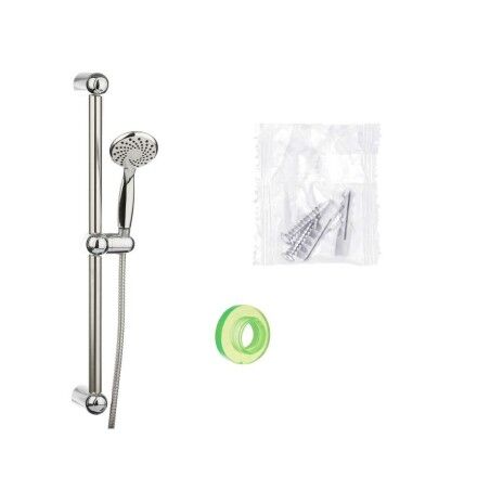 Set doccia Berilo 168 Bianco Argentato Metallo