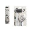 Set doccia Berilo 168 Bianco Argentato Metallo