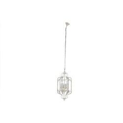 Lampadario Home ESPRIT Bianco Metallo 39 x 34 x 75 cm
