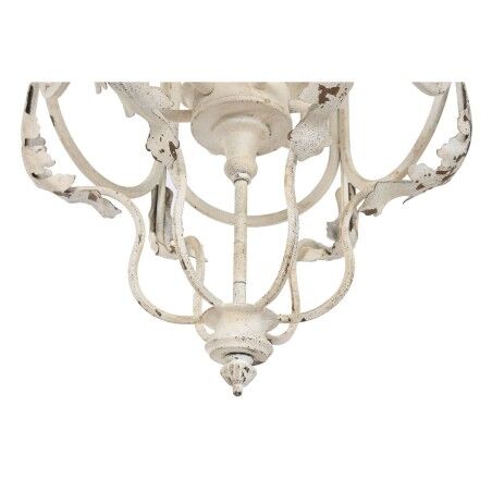 Lampadario Home ESPRIT Bianco Metallo 39 x 34 x 75 cm