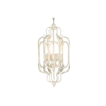 Lampadario Home ESPRIT Bianco Metallo 39 x 34 x 75 cm