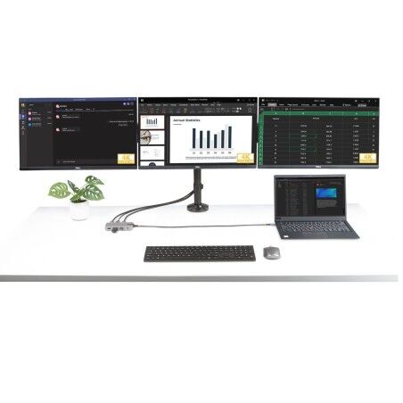 Hub USB-C Startech 117B-USBC-MULTIPORT Grigio 100 W