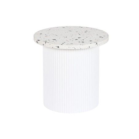 Tavolo aggiuntivo Home ESPRIT Bianco Legno MDF Terrazzo 40 x 40 x 37,5 cm
