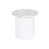 Tavolo aggiuntivo Home ESPRIT Bianco Legno MDF Terrazzo 40 x 40 x 37,5 cm