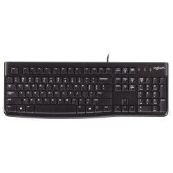 Tastiera Logitech K120 Nero Qwerty in Spagnolo Qwerty US