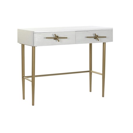 Ingresso DKD Home Decor Bianco Dorato 90 x 45 x 74 cm