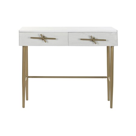 Ingresso DKD Home Decor Bianco Dorato 90 x 45 x 74 cm