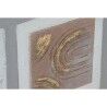Quadro Home ESPRIT Marrone Beige polistirene Tela A quadri Città 82 x 5 x 82 cm (2 Unità)