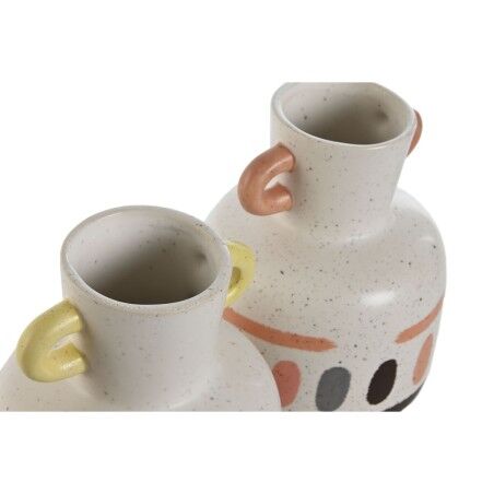 Vaso Home ESPRIT Multicolore Dolomite 16 x 16 x 22 cm (2 Unità)