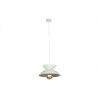 Lampadario Home ESPRIT Bianco Dorato Metallo 50 W 36 x 36 x 22 cm