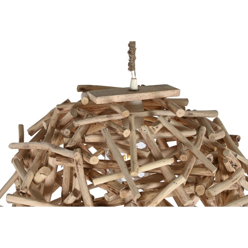 Lampadario Home ESPRIT Naturale Legno Legno di eucalipto 50 W 40 x 40 x 40 cm Lampadario Home ESPRIT Naturale Legno Legno di eucalipto 50 W 40 x 40 x 40 cm