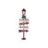Lanterna Home ESPRIT Rosso Metallo 54,5 x 22 x 154 cm