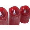 Candela LED Home ESPRIT Rosso 26,5 x 8 x 17 cm (3 Pezzi)