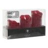 Candela LED Home ESPRIT Rosso 26,5 x 8 x 17 cm (3 Pezzi)