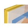 Quadro Home ESPRIT Giallo Rosa Moderno Città 80 x 3,3 x 120 cm (2 Unità)