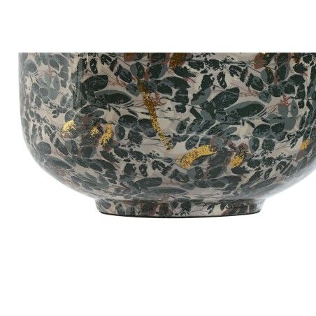 Vaso Home ESPRIT Verde Dorato Metallo 25 x 25 x 69 cm