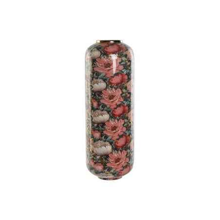Vaso Home ESPRIT Multicolore Rosa Metallo 25 x 25 x 69,3 cm