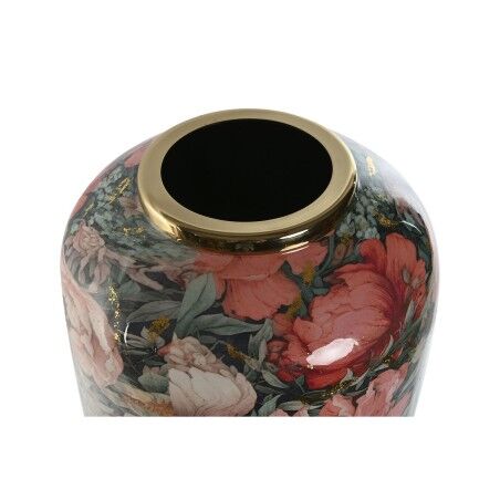 Vaso Home ESPRIT Multicolore Rosa Metallo 25 x 25 x 69,3 cm