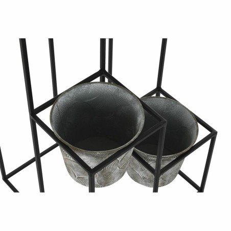 Vaso DKD Home Decor Grigio Metallo Consumato 34 x 34 x 71 cm Rotondo