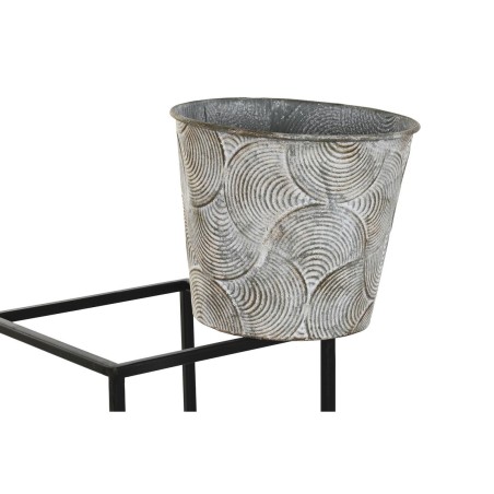 Vaso DKD Home Decor Grigio Metallo Consumato 34 x 34 x 71 cm Rotondo