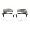 Montatura per Occhiali + Occhiali da Sole Belstaff HATCHER-NEGRO-DORADO-W Ø 55 mm Clip On