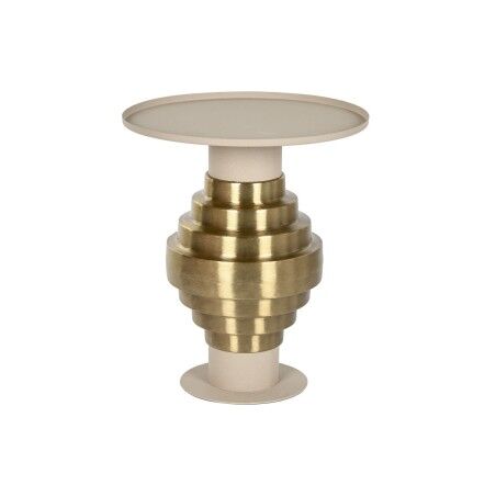Tavolo aggiuntivo Home ESPRIT Crema Dorato 46 x 46 x 52 cm