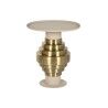 Tavolo aggiuntivo Home ESPRIT Crema Dorato 46 x 46 x 52 cm