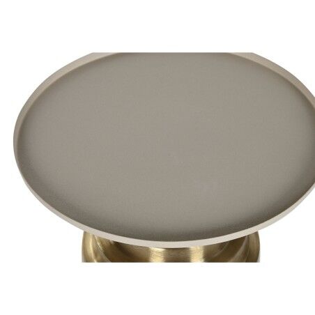 Tavolo aggiuntivo Home ESPRIT Crema Dorato 46 x 46 x 52 cm