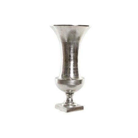 Vaso Home ESPRIT Argentato Alluminio Moderno Calice 24 x 24 x 49 cm