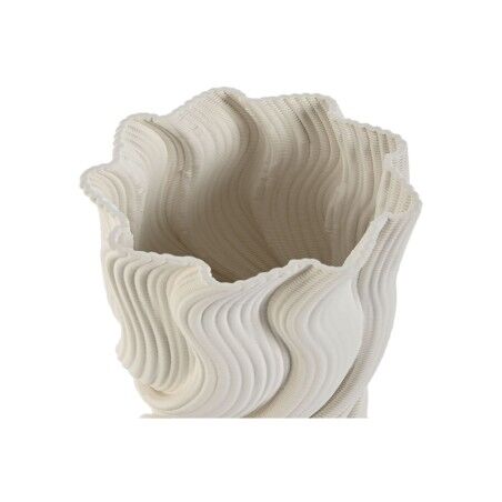 Vaso Home ESPRIT Bianco Gres Moderno 16 x 16 x 26 cm