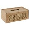 Scatola per fazzoletti di carta Home ESPRIT Bambù Rattan 25 x 13 x 10 cm